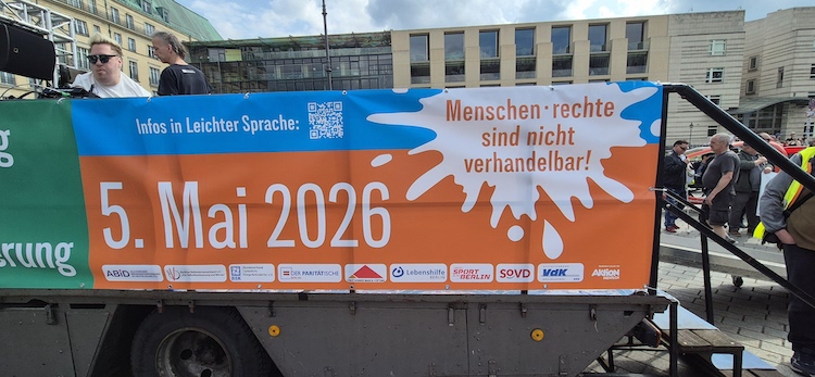 Protesttag zur Gleichstellung von Menschen mit Behinderung
